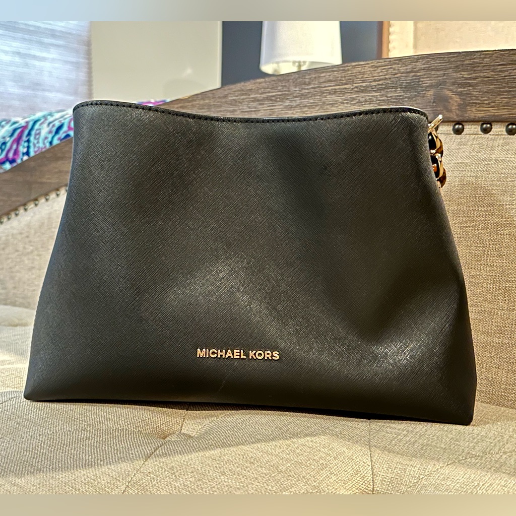 Michael Kors Sofia Large Saffiano Leather Shoulder Bag